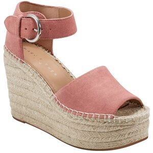 Marc Fisher Pink Espadrille Wedges size 5M